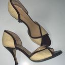 Anne Klein  Paper Straw Heels Brown Size 7 Pumps Photo 0