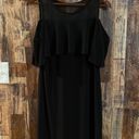 Tiana B women's black casual dress with sheer top size small Photo 0