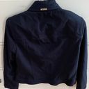 St. John by Marie Gray Navy Blue Gold Button Denim Jacket, size 2 Photo 13