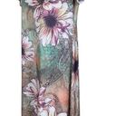 Max & K Green Floral Embellished Short Sleeve Poly Spandex Blend Maxi Dress XXL Photo 1