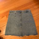 Chicwish Denim mini skirt buttons sz Small Photo 3