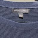 Banana Republic  Navy Striped Tunic Sweater  Size Large Photo 4