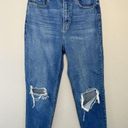 Cello  High Rise Slim Boyfriend Jeans Womens Junior Sz 7 Blue Distressed Denim Photo 0