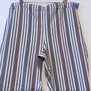 Free People  Striped Mod Linen Blend Trouser Pant Size 12 NEW Photo 3