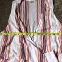 Rails  Madison Ruffle Tie Wrap Mini Dress in Jewel Stripe Metallic Size Large Photo 14