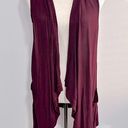 cupio  Size M Women's Purple Open Front Sleeveless Cardigan Photo 0