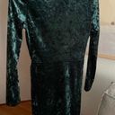 Mango Wrap Ruched Velvet Bodycon Mini Dress Size S Photo 4