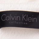 Calvin Klein  COLLECTION Silk Evening Bridal Dress Crinkled Halter M Photo 4