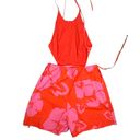 STAUD  Georgia Hibiscus Backless Romper Sz 10 Photo 3