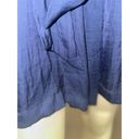 Banana Republic  XS Satin Robe Long Sleeve V-Neck Royal Blue Photo 10