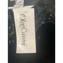 Oleg Cassini Women's  Black Beaded Bodysuit Size L Photo 1