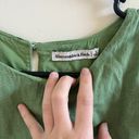 Abercrombie & Fitch Women’s  Green Linen-Blend High-Neck Sleeveless Top Photo 3