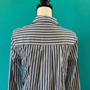 Equipment  femme blue and white striped button up shirt dress in size small Photo 5