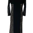 Ralph Lauren Vintage Lauren  Evening Gown Black Nude Lace Dress Women's Size 12 Photo 8