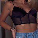 Dynamite Black Mesh Top Photo 0