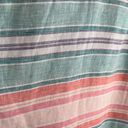 Krass&co Island  Linen Tank Dress Summer Travel Pastel color striped, Size XS Photo 5