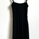 Soprano  Y2K Rib Knit Fit and Flare Cami Dress Black Small Photo 3