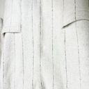 Rachel Zoe  Womens Coat Jacket Blazer Oversized Pinstripe Wool Blend White S Photo 3