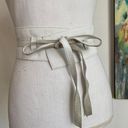 GUESS White Leather Waist Belt Size Small Photo 3