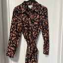 Elle NWT  Floral button down maxi dress with waist belt size large Photo 4