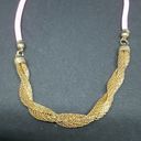 NWT Superstar Accessories Braided Necklace Gold Photo 1