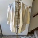 Doe & Rae NWT  off white 3/4 sleeve blazer with pockets S Photo 6