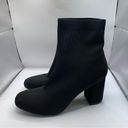 MIA  Erika Fly Knit Booties Dress Boots size 9.5 fabric black heel Photo 2