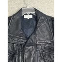 Pelle Studio Adult‎ Jacket Medium 100% Leather Black Y2K Bomber Photo 7