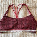 CRZ Yoga Pink & Black Leopard Print Low Support Strappy Back Sports Bra Medium Photo 8