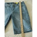 Suzanne Betro  Medium-Light Wash Denim Bermuda Shorts 8 Photo 9