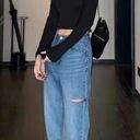 Vintage Blue J.ING High Waisted  Ripped Jeans Photo 5