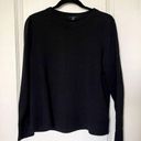 COS  womens crewneck pullover sweatshirt black Medium 100% cotton Photo 0