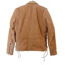 Understated Leather  Brown The Western Dusty Leather Biker Moto Jacket Size Photo 9