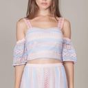 Foxiedox Anthropologie Lace Cold Shoulder Top NWT Photo 0