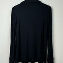 SKIMS  Pajama Top Ribbed Long Sleeve Button Down Onxy Black Medium NWOT Photo 5