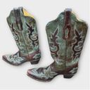 Corral Turquoise Inlay Leather Cowboy Boots Photo 4