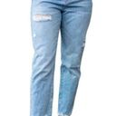 Vervet  Rendition Emma Distressed Mom Blue Jeans Ultra High-Rise Cotton 26 VT1151 Photo 0