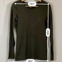 Caslon Women’s Casual Long Sleeve Tee Shirt Grey Beluga Size Small NWT FLAW Photo 6