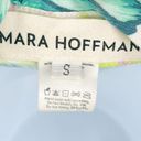 Mara Hoffman  Tropical Print Pastel Cold Shoulder Button Up Collared Shirt Top Photo 5