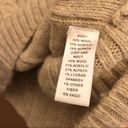 Banana Republic  Wool Blend V Neck Cable Knit Faux Wrap Short Sleeve Tan Small Photo 4