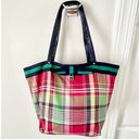 Tommy Hilfiger  Plaid Ribbon Bow Logo Handbag Tote Bag Multicolor Women's Photo 0