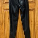 SO  Faux Leather High Rise Ponte Black Legging Size XS Photo 2