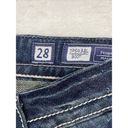 Miss Me  Jeans Womens Sz 28 boot cut blue Denim Embellished Fleur de Lis Pockets Photo 7