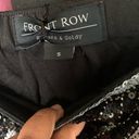 The Row NWT Front Black & Grey by Sara & Goldy Geometric Design Sequin Pencil Skirt Photo 1