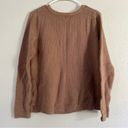 Old Navy 🦋  Tan Brown Crewneck Sweater Neutral Casual Comfy Fall Large Photo 3