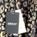 DKNY NWT  Party Cocktail Midi Dress Womens Size 20W Pleated Black/Gold Photo 4