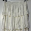 Wanderlux Ivory Layered Midi Skirt Size Large NWOT Western Flowy Indie Boho Photo 6