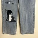 Naruto sasuke kakashi anime custom oversized baggy denim jeans size 29 Photo 2