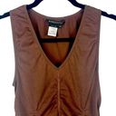 BCBG MAXAZRIA Brown Sleeveless V-Neck Top Sz XSmall Photo 0