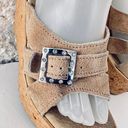 sbicca Horizon Sandals Size 6M Suede Beige Casual Wedge Sandals for Women Photo 2